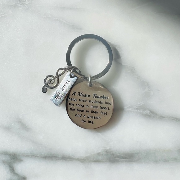🎄Music Teacher Keychain Charm - Picture 2 of 4